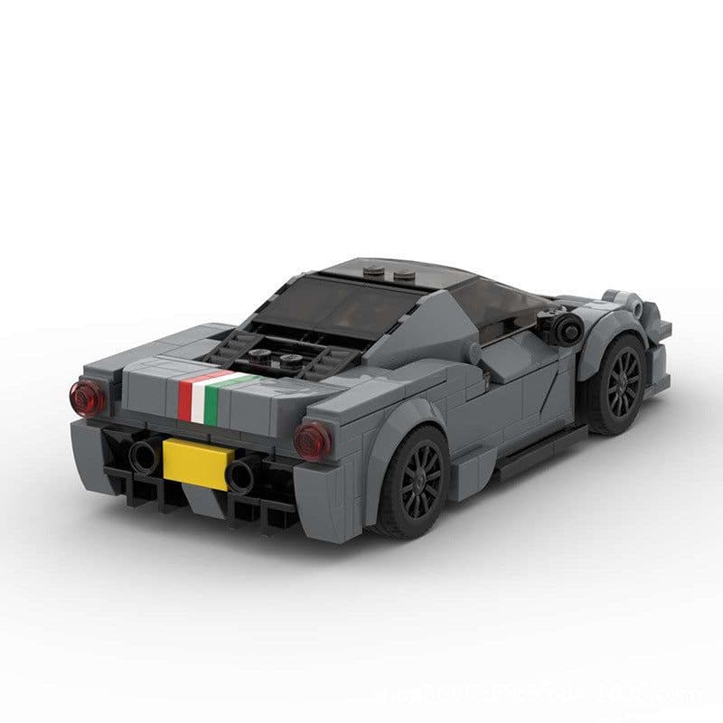 image-MOC Ferrari 488 Pista Building Blocks Toy