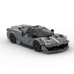 image-MOC Ferrari 488 Pista Building Blocks Toy
