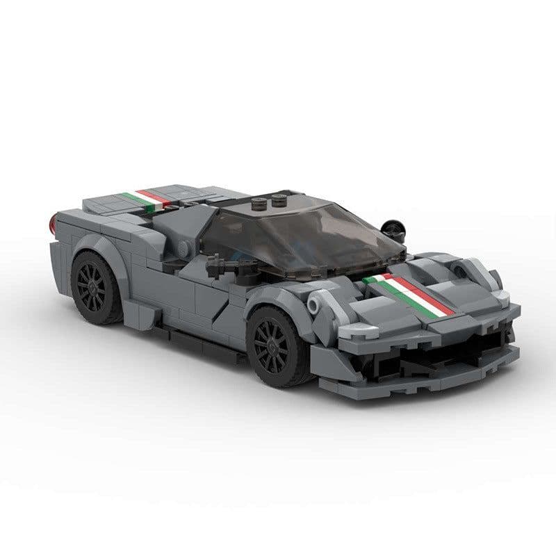 image-MOC Ferrari 488 Pista Building Blocks Toy