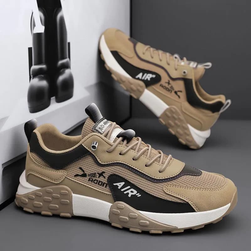 image-Men's Mesh Casual Shoes Khaki Gray Black