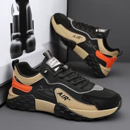 image-Men's Mesh Casual Shoes Khaki Gray Black