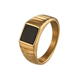 image-Titanium Steel Black & White Shell Ring