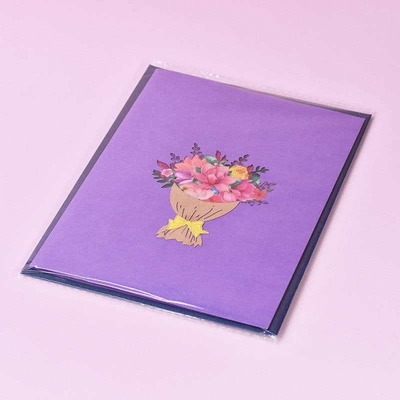 image-Creative 3D Mother's Day Greeting Card Magnolia Bouquet