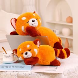 image-Plush Raccoon Pillow Toy