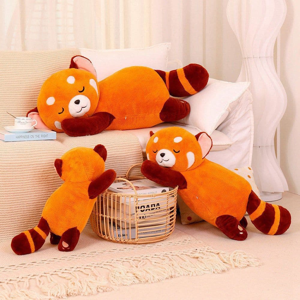 image-Plush Raccoon Pillow Toy