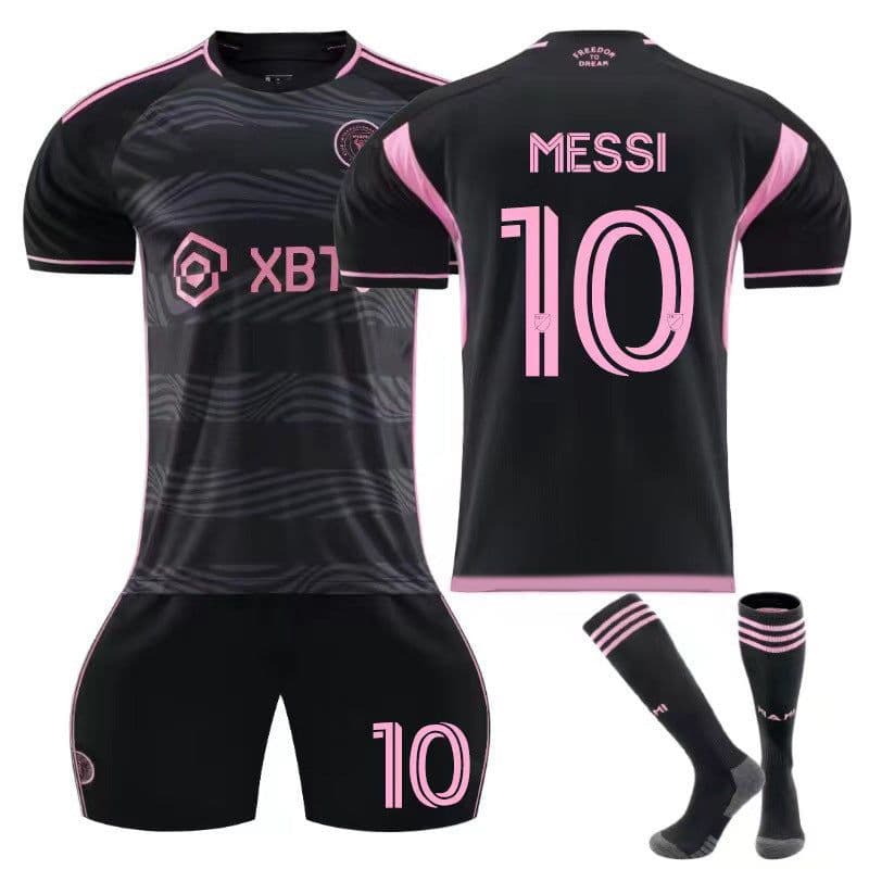 image-23-24 MLS Miami Messi No. 10 Away Children's Kit with Socks