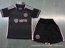 image-23-24 MLS Miami Messi No. 10 Away Children's Kit with Socks