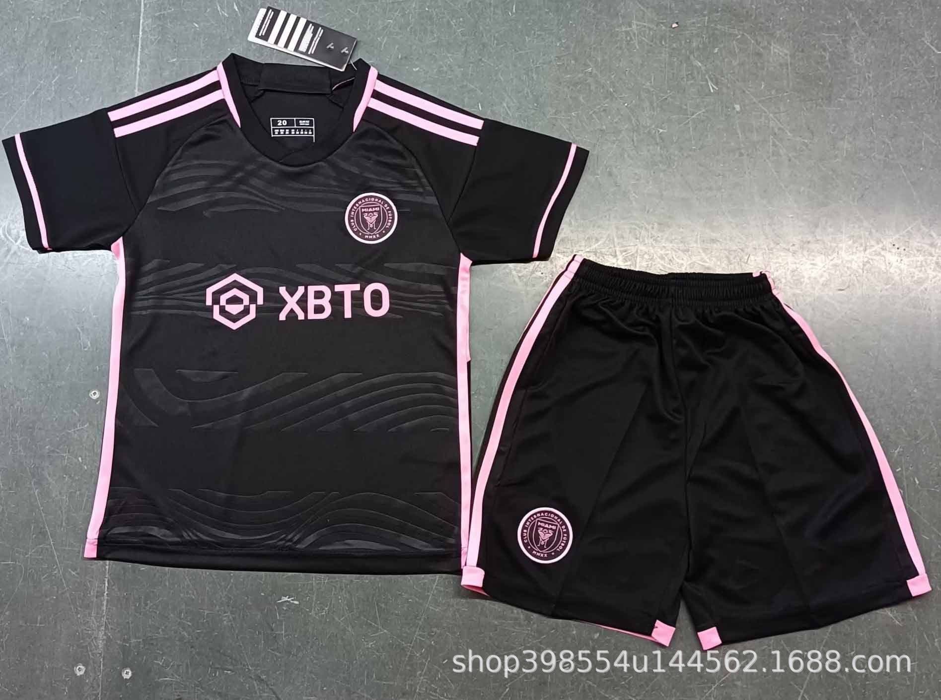 image-23-24 MLS Miami Messi No. 10 Away Children's Kit with Socks