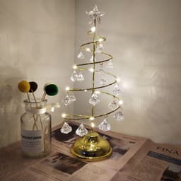 image-LED Crystal Christmas Tree Night Light