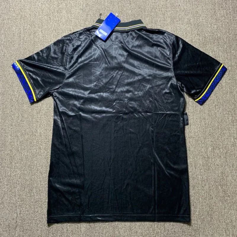 image-Manchester United 1993-1995 Retro Football Jersey Black