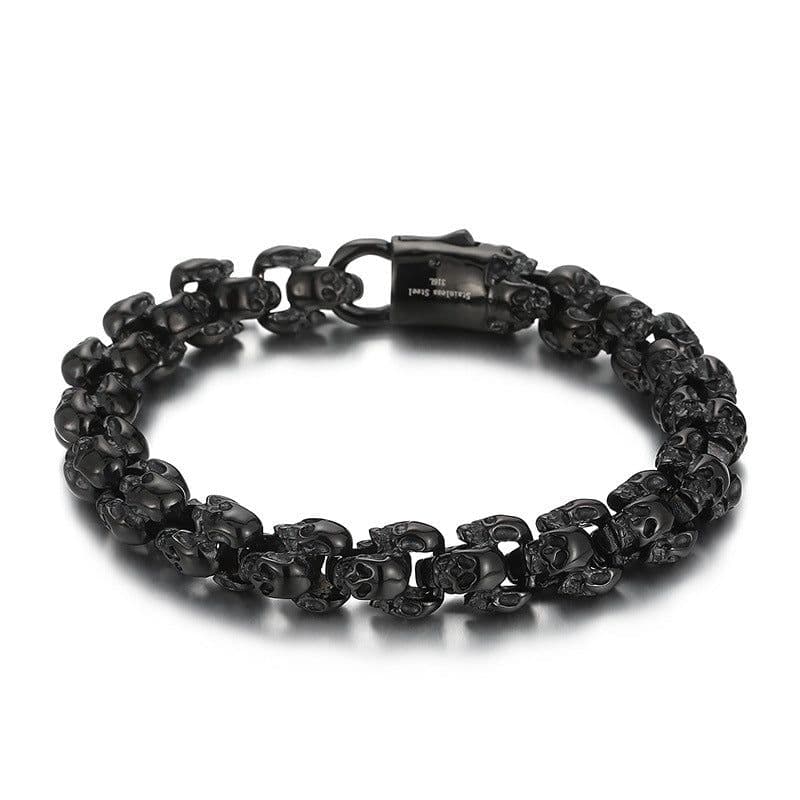 image-Fashion Retro Titanium Steel Skull Bracelet