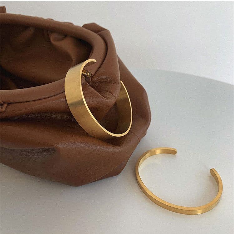 image-Titanium Steel Couple Bracelet, 18K Rose Gold Plated