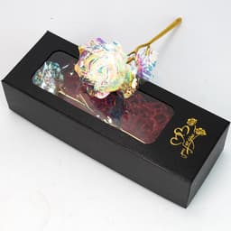 image-Gold Foil Rose 24K Luminous Flower Gift Box