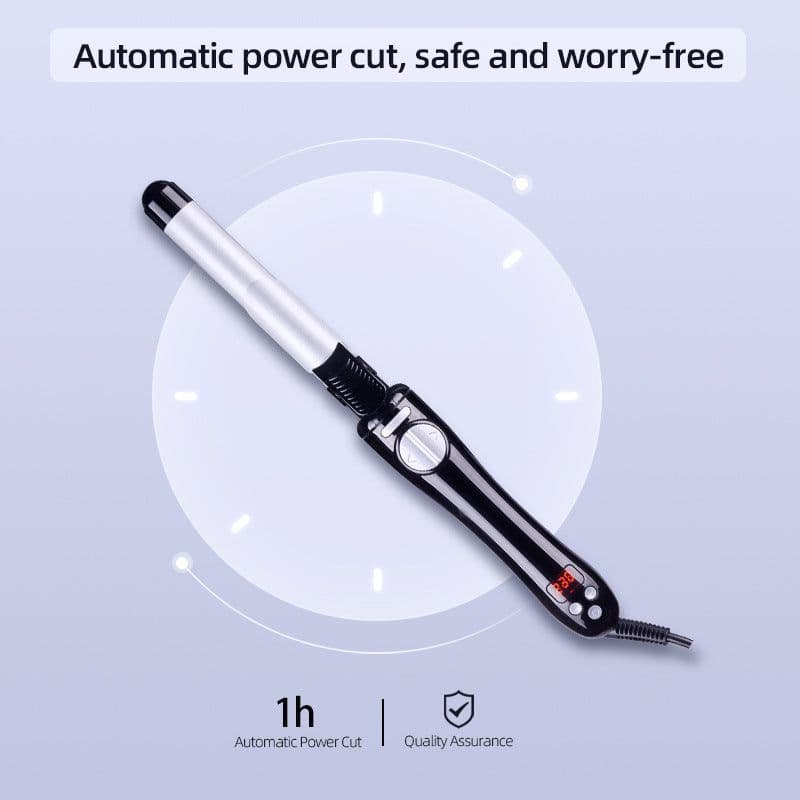 image-Automatic Hair Curling Iron 25mm Ceramic Barrel Wired