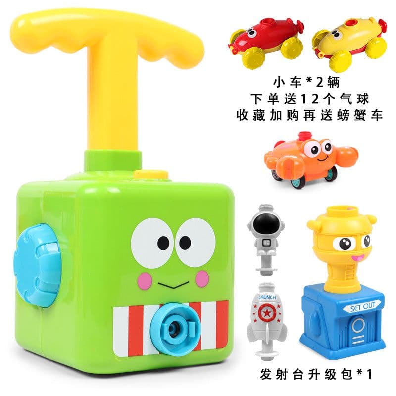 image-Yellow Monster Duck Balloon Car Toy for Kids