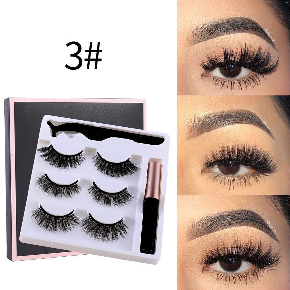 image-TEAYASON Magnetic False Eyelashes Set 3 Pairs
