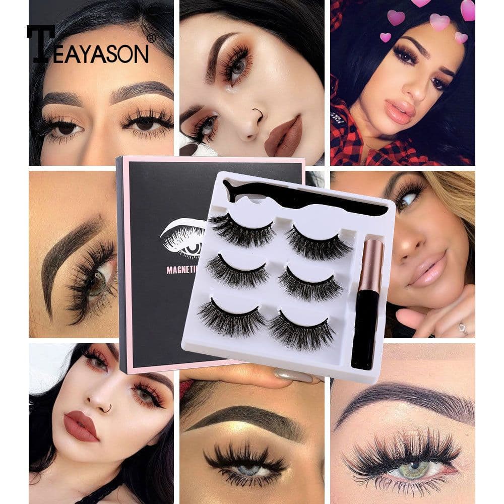 image-TEAYASON Magnetic False Eyelashes Set 3 Pairs