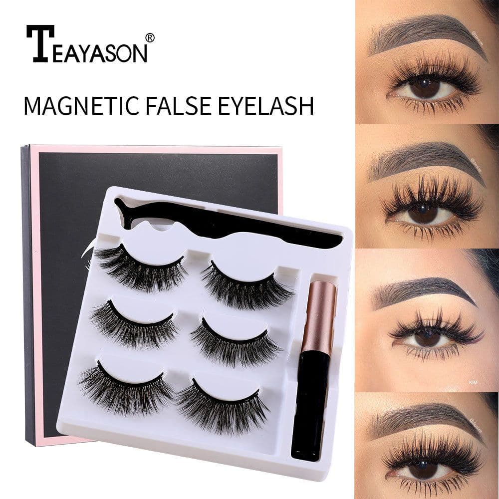 image-TEAYASON Magnetic False Eyelashes Set 3 Pairs