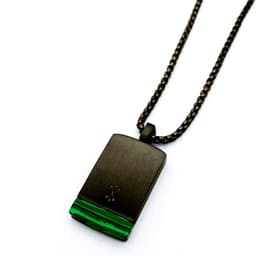 image-Chuangsheng Malachite Stainless Steel Necklace Pendant
