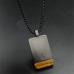 image-Chuangsheng Malachite Stainless Steel Necklace Pendant