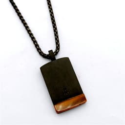 image-Chuangsheng Malachite Stainless Steel Necklace Pendant