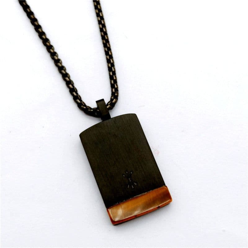 image-Chuangsheng Malachite Stainless Steel Necklace Pendant