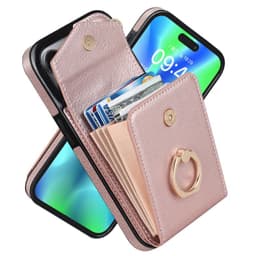 image-iPhone 14 Pro Max Leather Case with Ring Buckle