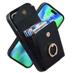 image-iPhone 14 Pro Max Leather Case with Ring Buckle