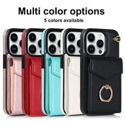image-iPhone 14 Pro Max Leather Case with Ring Buckle