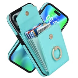 image-iPhone 14 Pro Max Leather Case with Ring Buckle