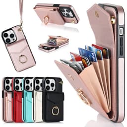 image-iPhone 14 Pro Max Leather Case with Ring Buckle