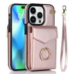 image-iPhone 14 Pro Max Leather Case with Ring Buckle