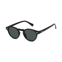 image-Men's Round Frame Retro Sunglasses