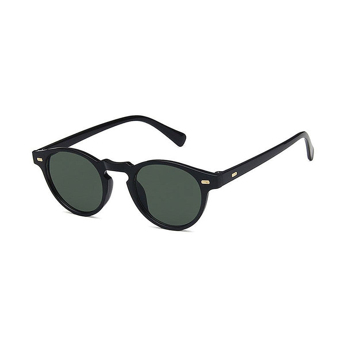 image-Men's Round Frame Retro Sunglasses