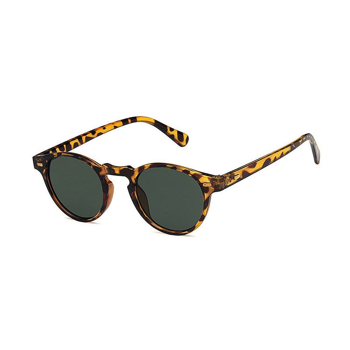 image-Men's Round Frame Retro Sunglasses
