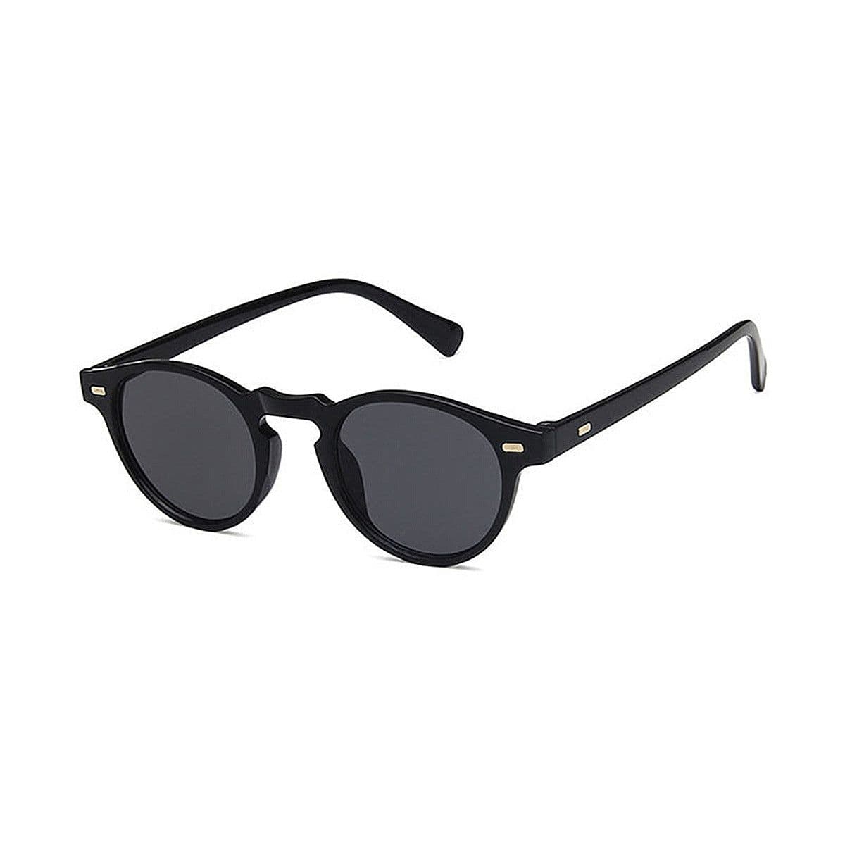 image-Men's Round Frame Retro Sunglasses