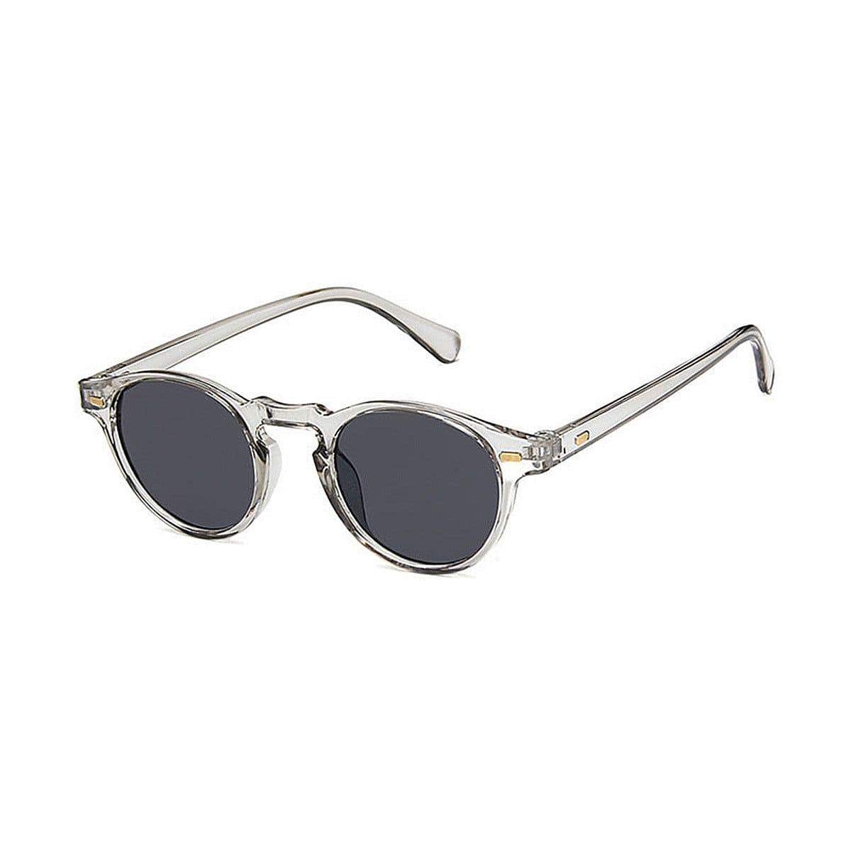 image-Men's Round Frame Retro Sunglasses