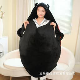 image-Large Beetle Plush Pillow Toy