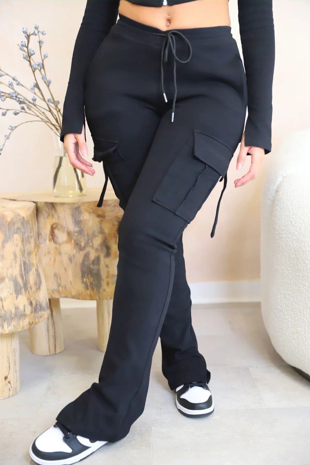 image-A5342 Double Sided Velvet Casual Pants Pink XXL