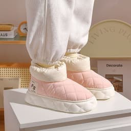 image-Waterproof Winter Cotton Slippers for Women