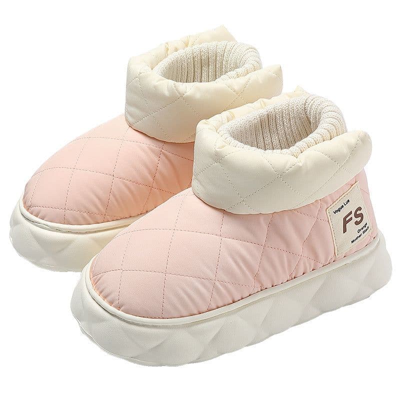 image-Waterproof Winter Cotton Slippers for Women