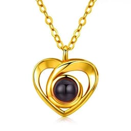 image-Projection Photo Necklace with 100 Languages I Love You