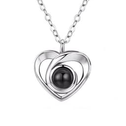 image-Projection Photo Necklace with 100 Languages I Love You