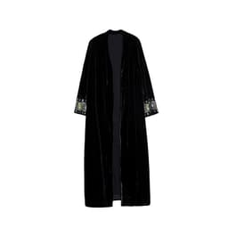 image-Women's Elegant Polyester Cardigan Jacket 4XL Black