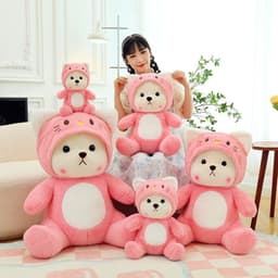 image-Cute Hello Kitty Bear Plush Toy