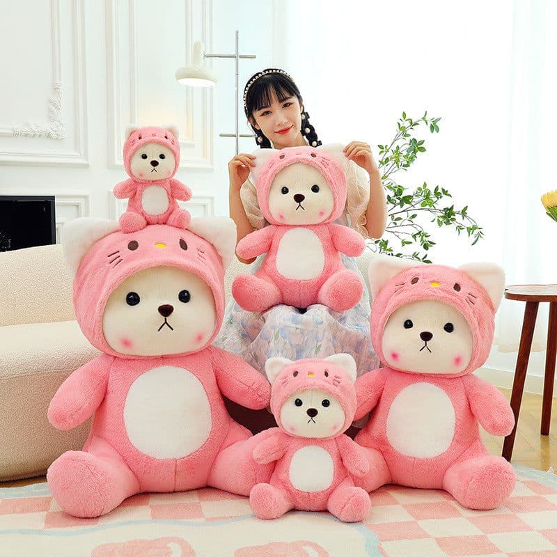 image-Cute Hello Kitty Bear Plush Toy