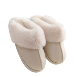 image-Winter Korean Suede Cotton Slippers, Unisex
