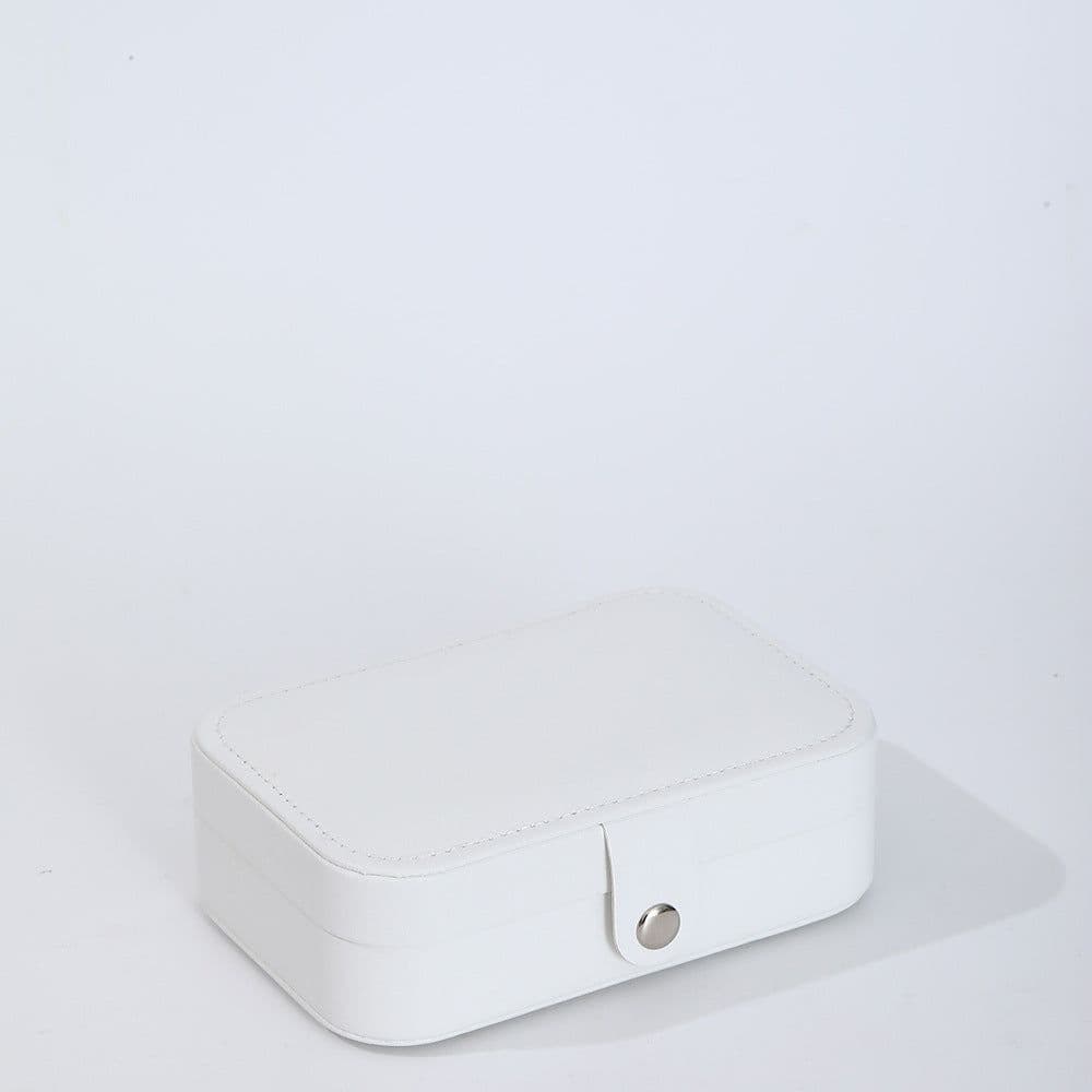 image-Jewelry Box Storage Organizer Pink White Black Sky Blue