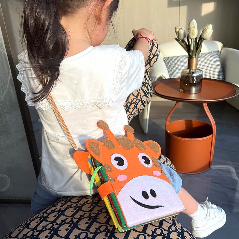 image-Barley Elephant Giraffe Busy Pack Montessori Toy