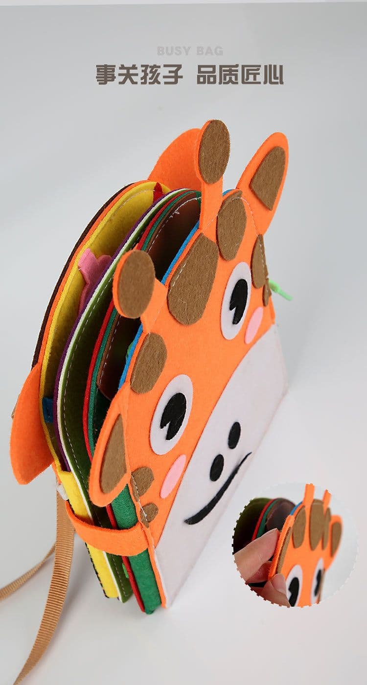 image-Barley Elephant Giraffe Busy Pack Montessori Toy
